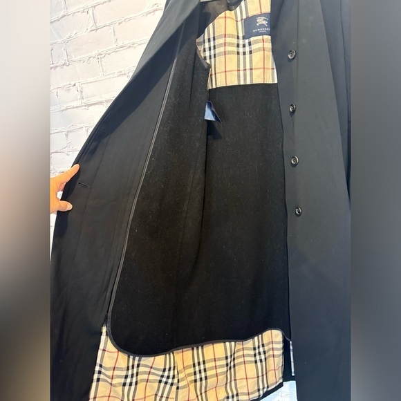 Burberry Long Camden Coat with Removable Interior Zip Vest Size 4 - Picture 3 of 11